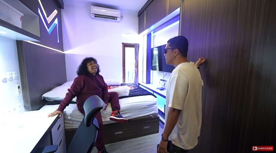 Penampakan kamar Marshel Widianto