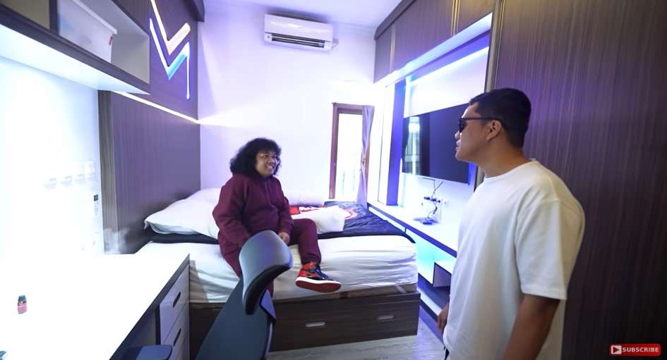 Penampakan kamar Marshel Widianto