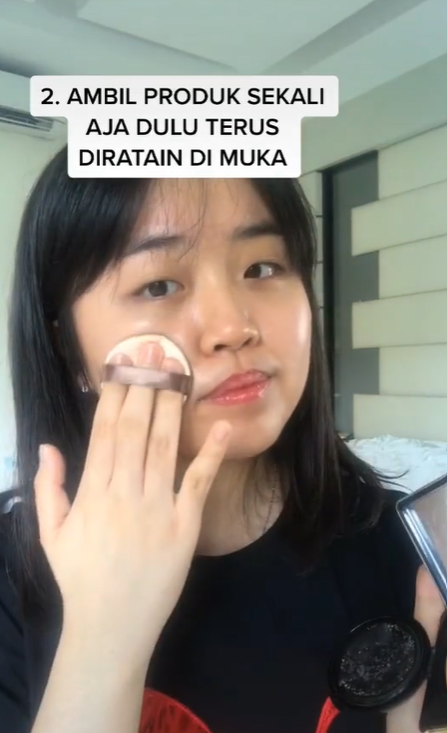 Menggunakan Cushion