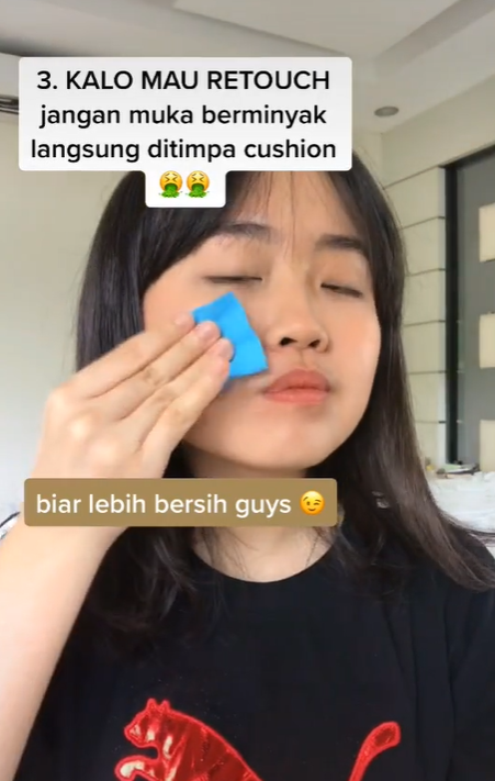 Menggunakan Cushion