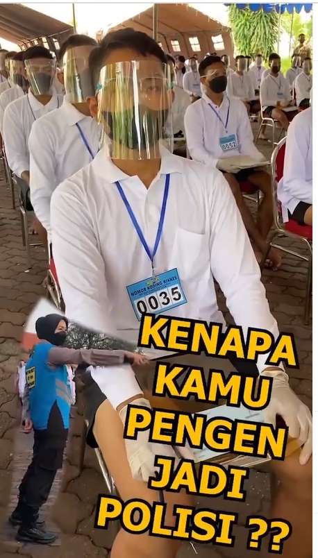 casis ditanya kenapa ingin jadi polisi