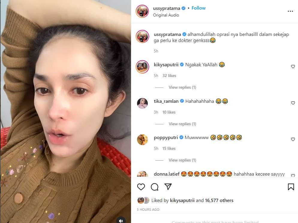 Unggahan Ussy Sulistiawaty