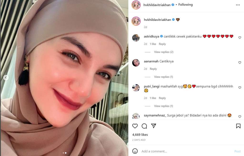 Penampilan Hilda mantan Billy Syahputra