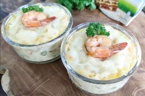 Shrimp Veggie Macaroni Schotel