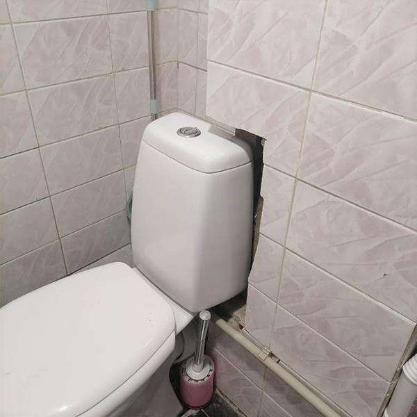 Desain kamar mandi gagal ini malah bikin orang berpikir keras.