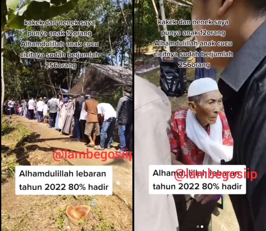 SALAMAN LEBARAN 256 ORANG ANGGOTA KELUARGA