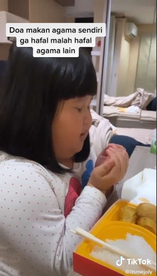 bocil katolik hafal doa makan agama islam