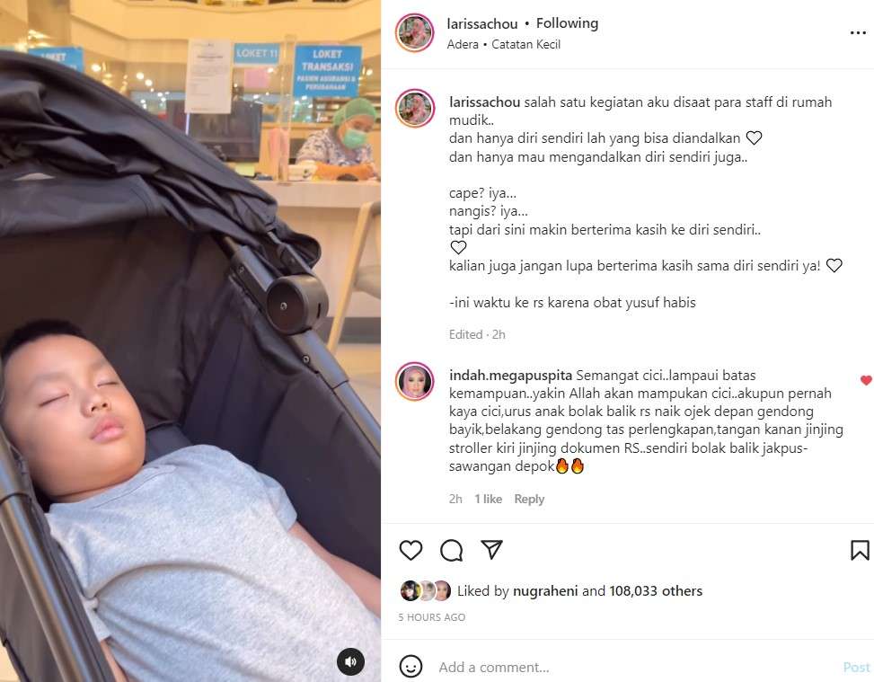 Unggahan Larissa Chou