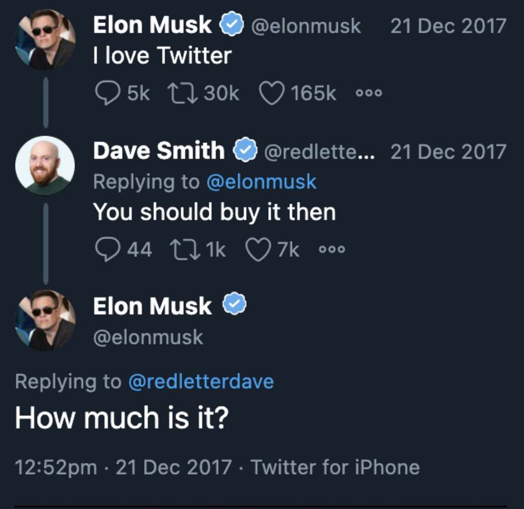 Elon MUsk saat menyatakan ingin membeli Twitter