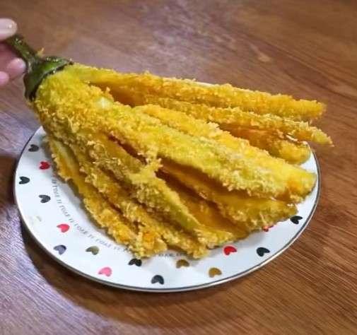 Terong mekar crispy