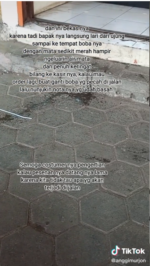 Driver ojol ganti pesanan pelanggan