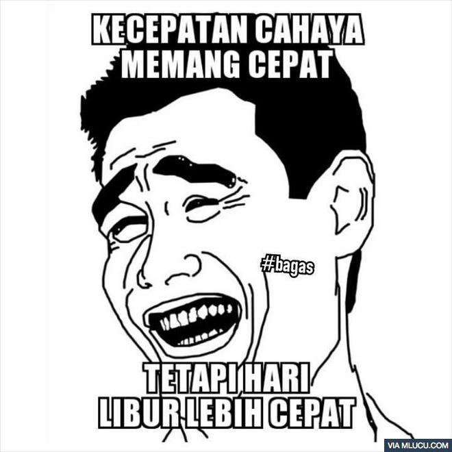 status kocak libur telah usai