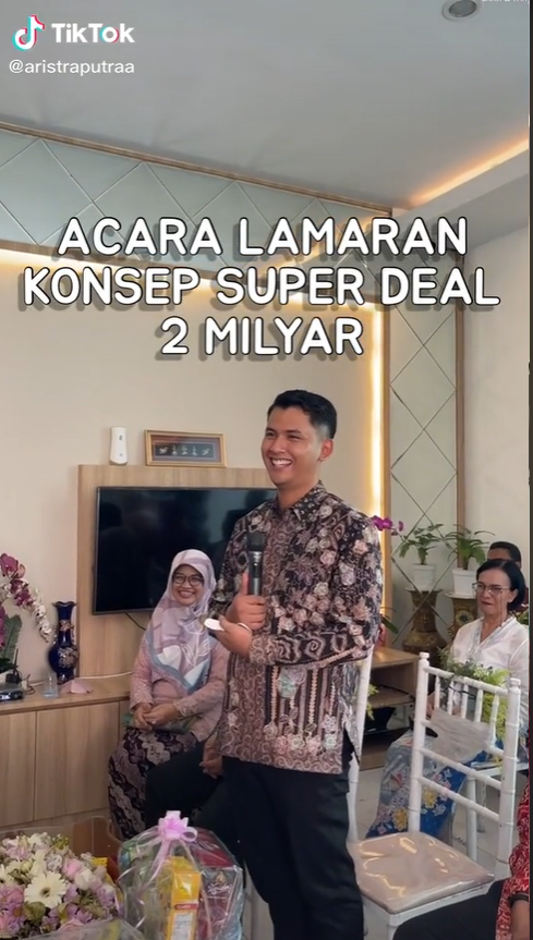 Acara lamaran pakai konsep super deal 2 miliar
