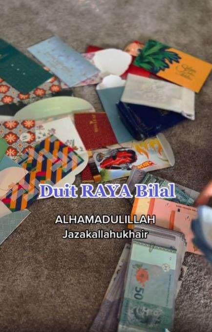 Uang lebaran anak.