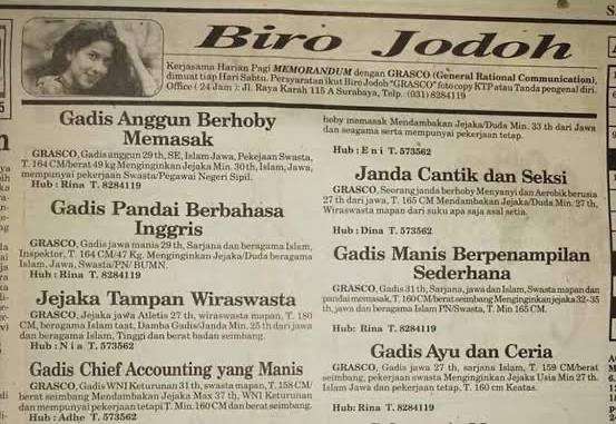 Biro Jodoh sebelum Tinder menyerang.