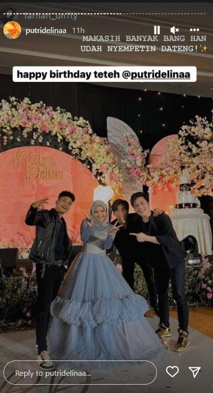 Pesta ulang tahun Putri Delina