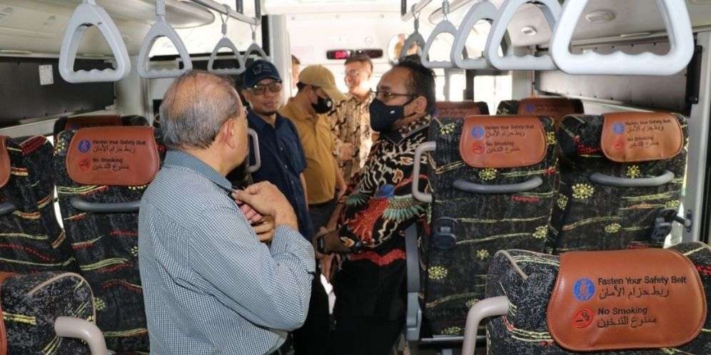Layanan bus bagi jemaah haji Indonesia