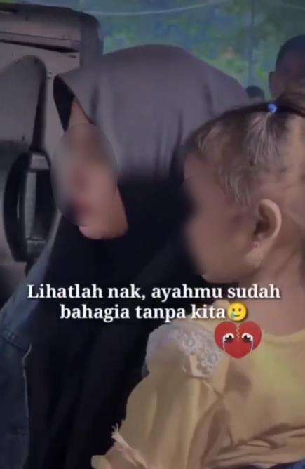 Bocah kecil lihat ayahnya nikah lagi.
