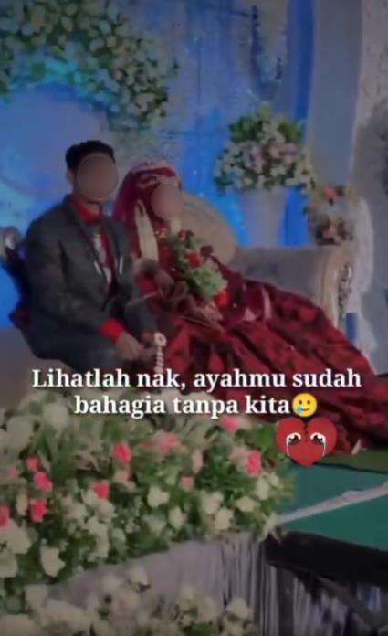 Bocah kecil lihat ayahnya nikah lagi.
