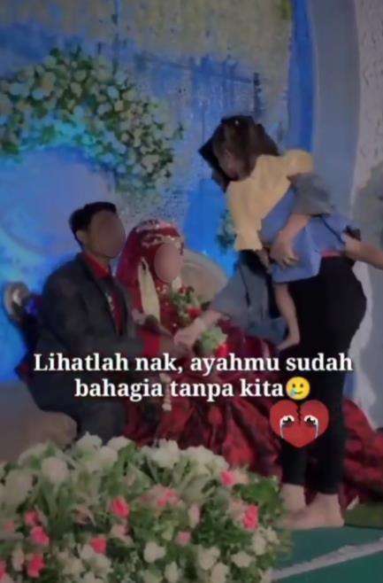 Bocah kecil lihat ayahnya nikah lagi.