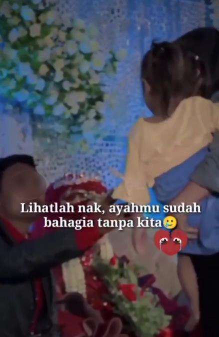 Bocah kecil lihat ayahnya nikah lagi.