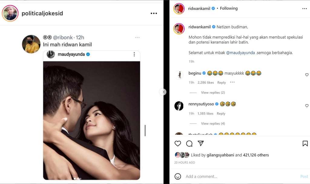 Unggahan Ridwan Kamil