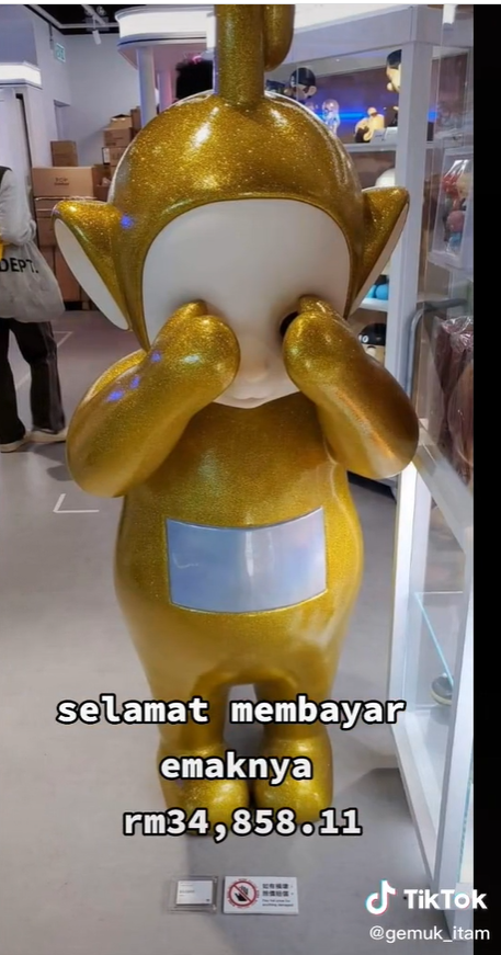 Bocah Tak Sengaja Jatuhkan Patung Teletubbies Seharga Rp98 Juta