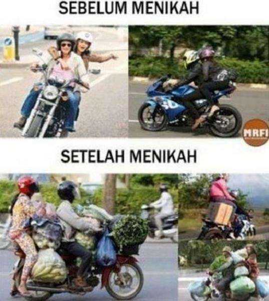Realita saat masih pacaran vs setelah menikah.