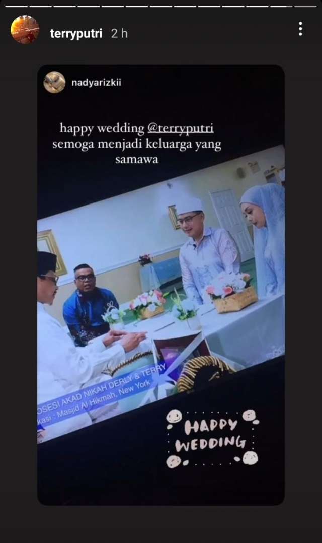 potret pernikahan terry putri