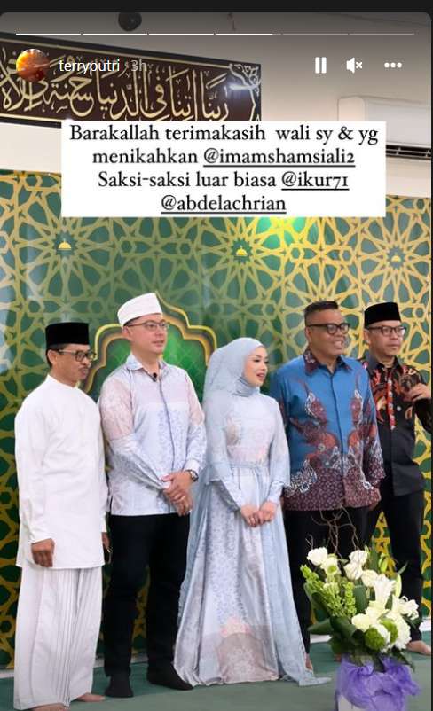 potret pernikahan terry putri