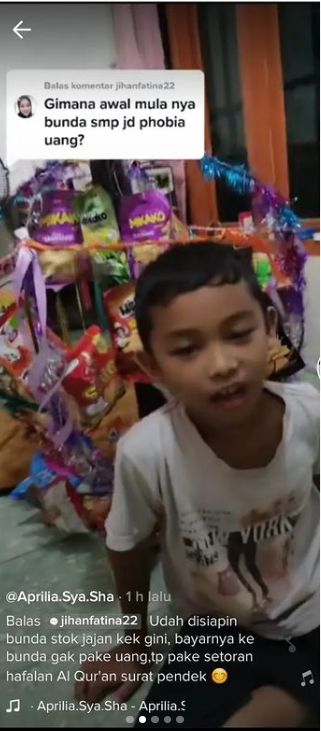Bocah ketakutan dikasih uang