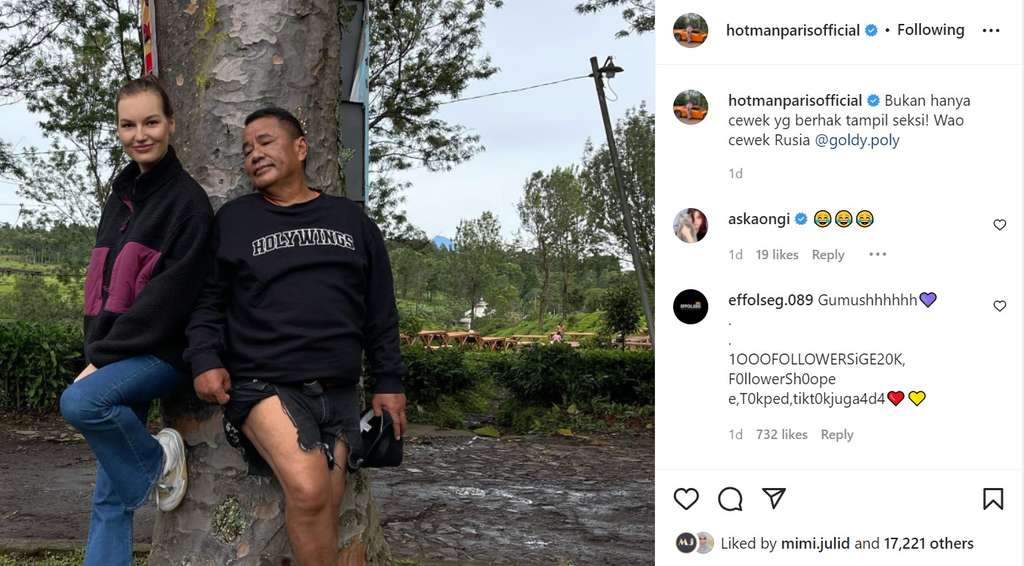 Unggahan Hotman Paris Hutapea