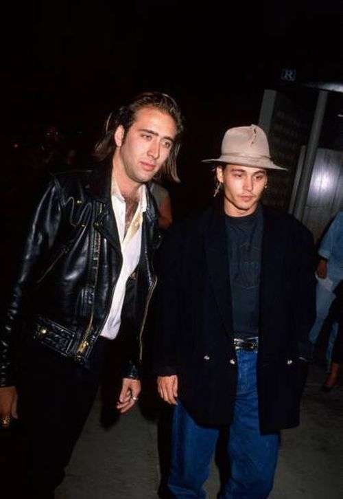 Aktor Nicolas Cage dan Johnny Deep Aktor Nicolas Cage dan Johnny Deep