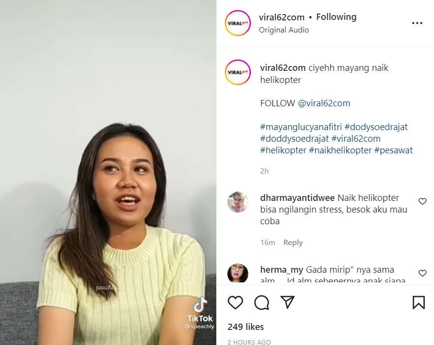 Penampilan wajah Mayang disorot