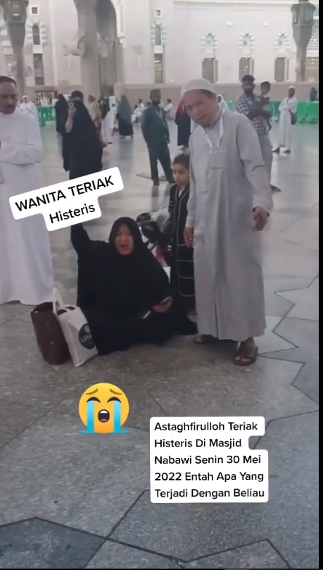 Jemaah umrah Indonesia teriak di Masjid Nabawi
