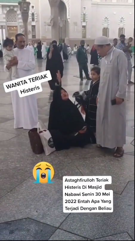 Jemaah umrah Indonesia teriak di Masjid Nabawi