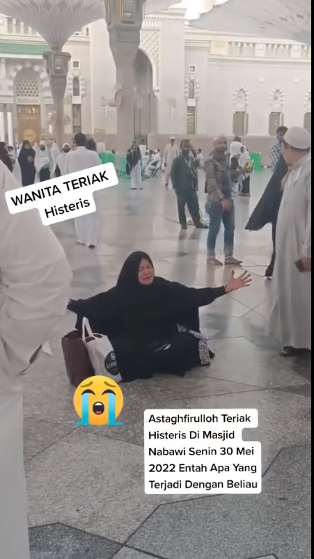 Jemaah umrah Indonesia teriak di Masjid Nabawi