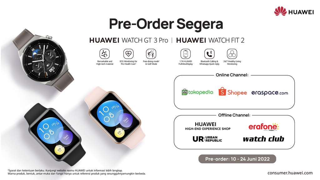 Huawei Watch Fit 2 & Huawei Watch GT 3 Pro