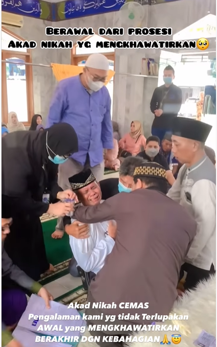 Ayah pengantin wanita kena serangan jantung