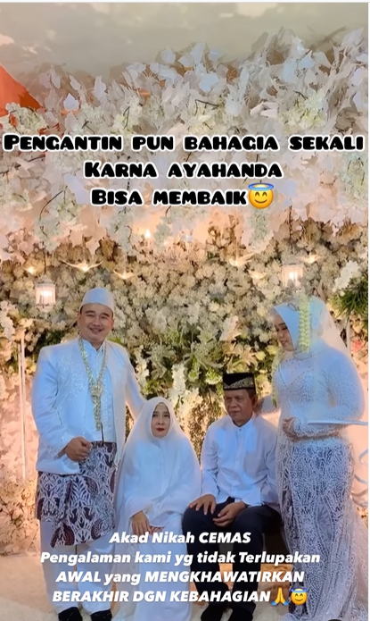 Ayah pengantin wanita kena serangan jantung