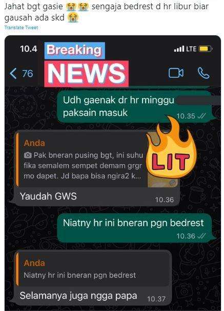 Karyawan sedang sakit dipaksa kerja di hari libur.