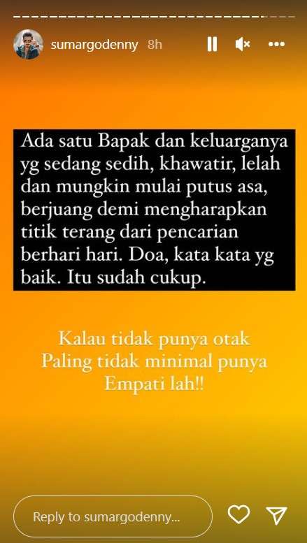 Sikap tegas Denny Sumargo