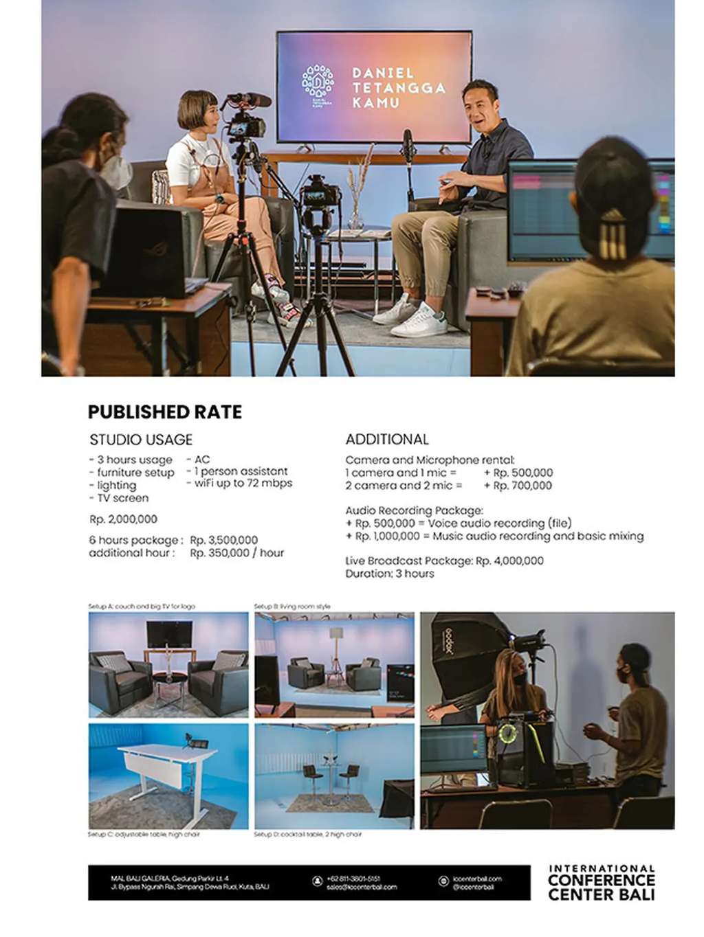 Paket Studio IC Center Bali (Foto: Istimewa)