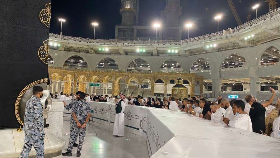 suasana masjidil haram jelang musim haji 2022
