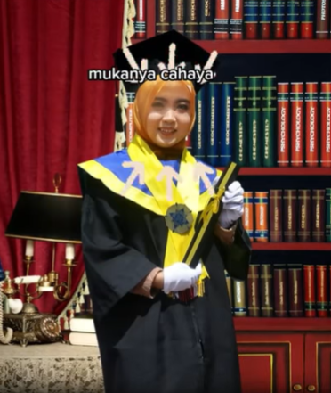 Hasil Foto Wisuda jadi Melayang