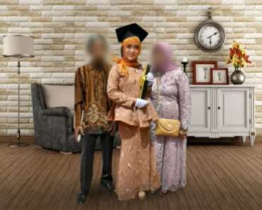 Hasil Foto Wisuda jadi Melayang