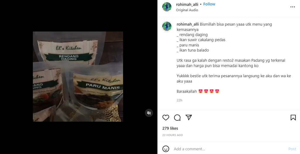 Berbagai menu Rendang