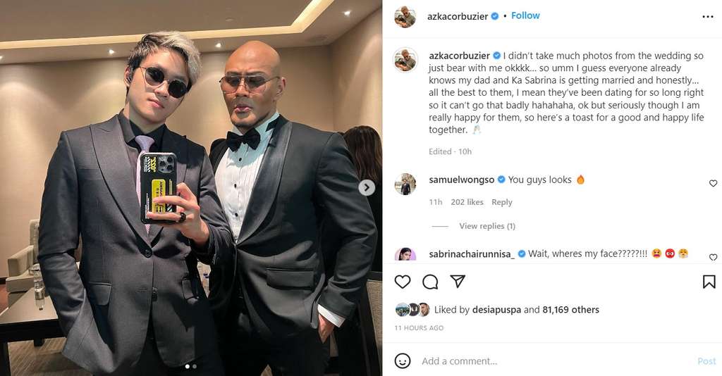 Deddy Corbuzier dan Azka Corbuzier
