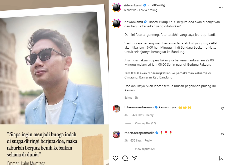Instagram @ridwankamil