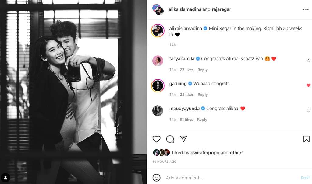 Alika Islamadina hamil anak pertama